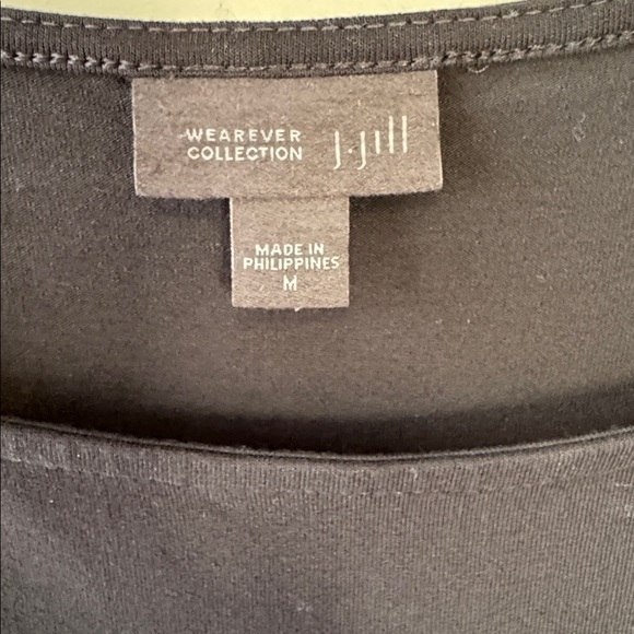 Bundle of 2 J. Jill Wearever Collection Soft Pink & Black 3/4 Sleeve Top - Picture 6 of 7